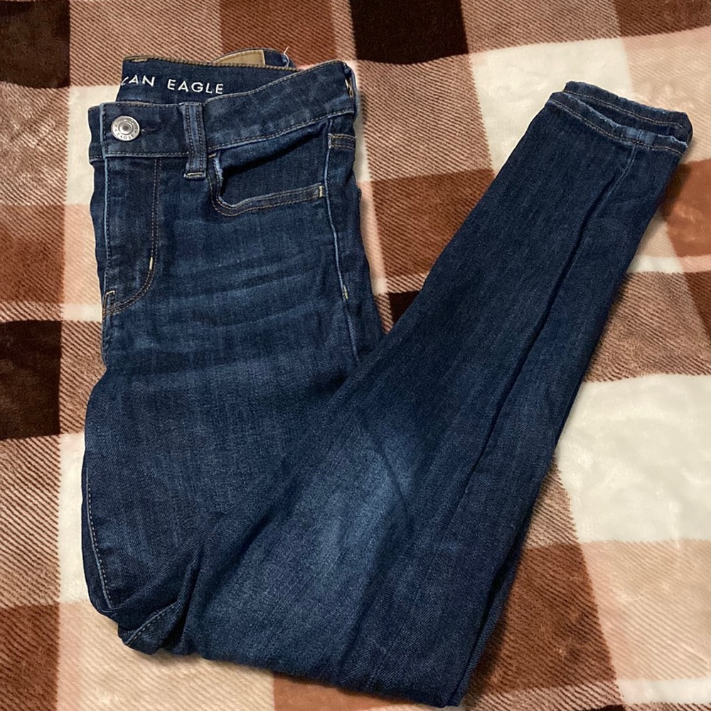 American Eagle • Next Level Stretch High Waisted Skinny Jeans, Size 2 Short